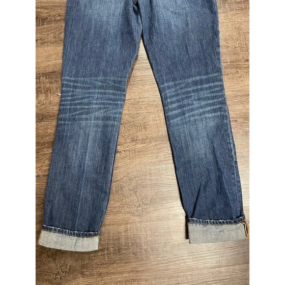 Abercrombie & Fitch Women's Tapered Cotton Distressed Blue Denim Jeans Size 28 - Picture 9 of 10